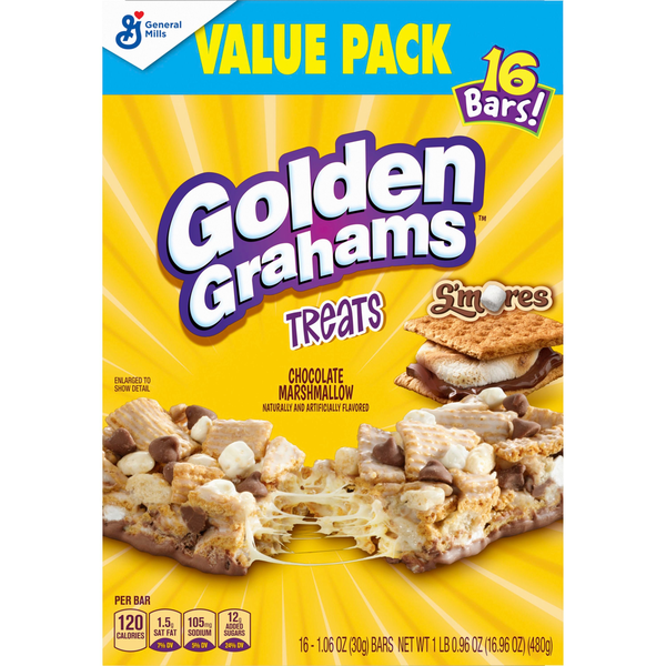 General Mills Golden Grahams S'mores Cereal Treat Bars Value Pack