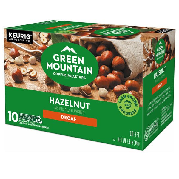 Green Mountain Coffee Roasters Hazelnut Decaf K-Cup Pods