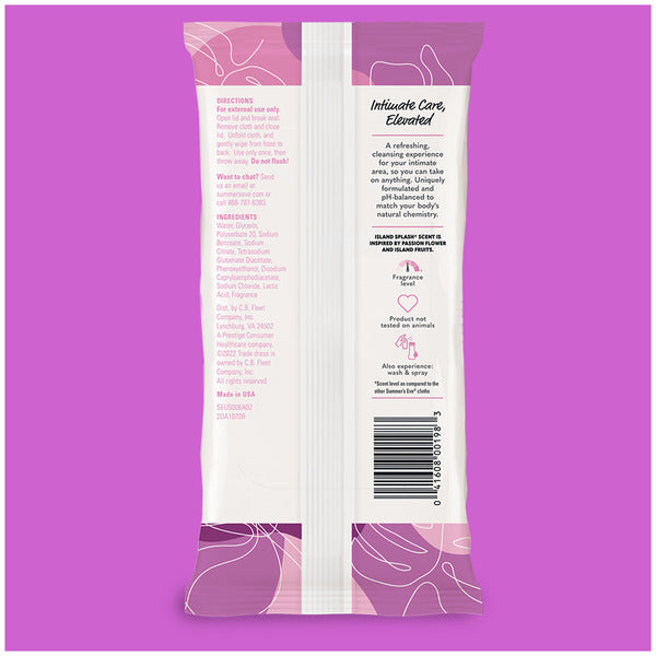 Summer's Eve Feminine Cleansing Wipes, Island Splash