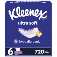 Kleenex Ultra Soft Facial Tissues Flat Boxes 3 Ply️