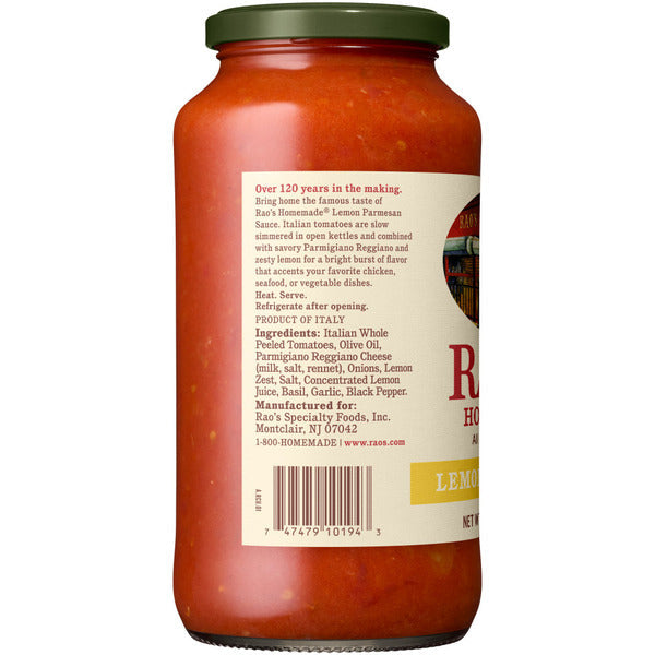 Rao's Lemon Parmesan Sauce