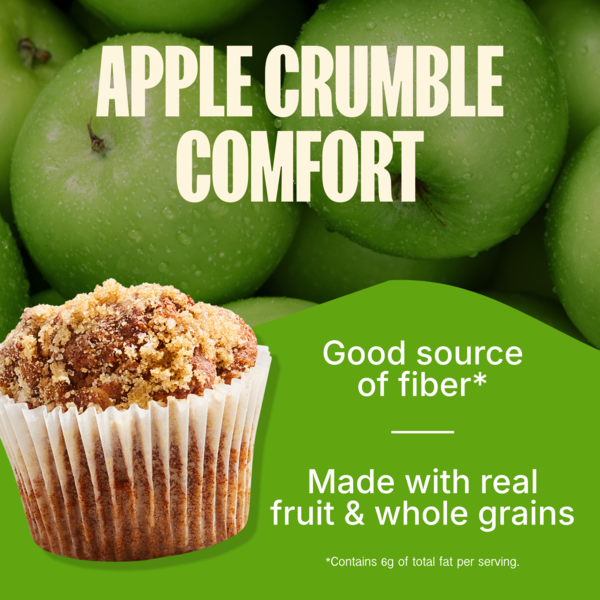 MadeGood Mornings Organic Baked Oat Cups Apple Crumble