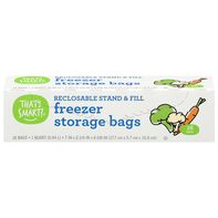 That's Smart! Storage Bags, Freezer, 1 Quart️