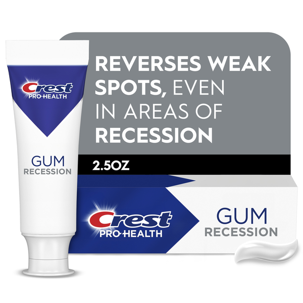 Crest Gum Recession Toothpaste 2.5 oz - Gum Protection even in areas of recession