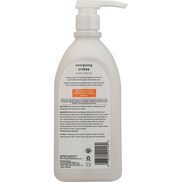 JĀSÖN Body Wash, Citrus, Energizing