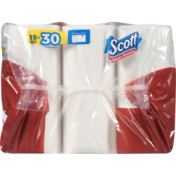 Scott One-Ply Choose-A-Sheet Fast Absorbing Triple Rolls Paper Towels
