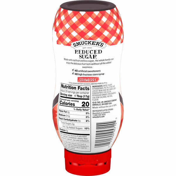 Smucker's Reduced Sugar Strawberry Fruit Spread
