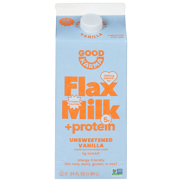 Good Karma Unsweetened Vanilla Flax Milk +Protein
