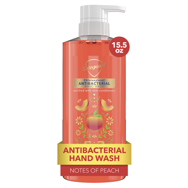 Safeguard Antibacterial Hand Soap Notes of Peach