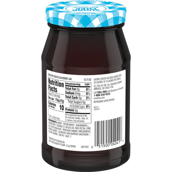 Smucker's Sugar Free Seedless Blackberry Jam