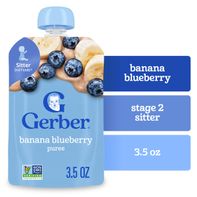 Gerber Stage 2 Baby Food Banana Blueberry Puree Po...
️