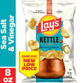 Lay's Kettle Cooked Potato Chips, Sea Salt & Vinegar Flavored