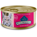 Blue Buffalo Wilderness High Protein Grain Free, Natural Adult Pate Wet Cat Food, Salmon