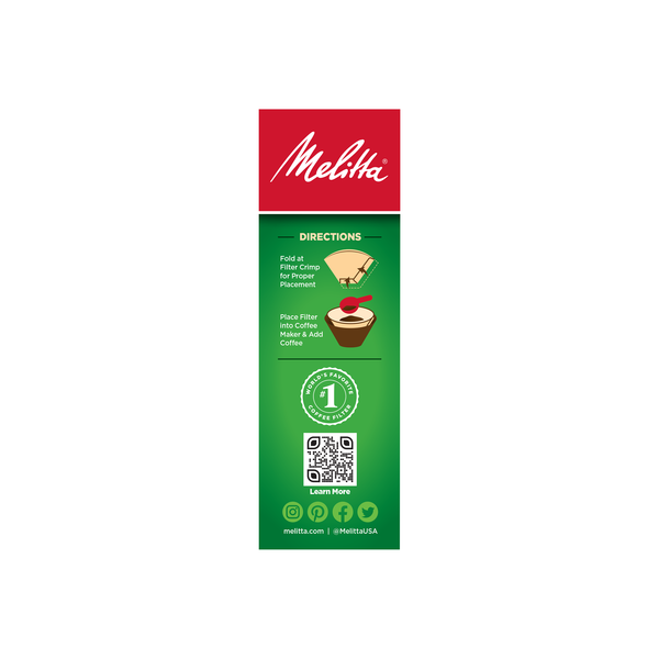 Melitta #2 Cone Natural Brown Coffee Filters