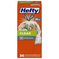 Hefty Clear Large Trash Drawstring Bags️