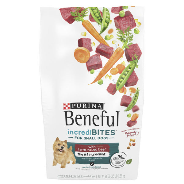 Purina Beneful IncrediBites With Farm-Raised Beef, Small Breed Dry Dog Food