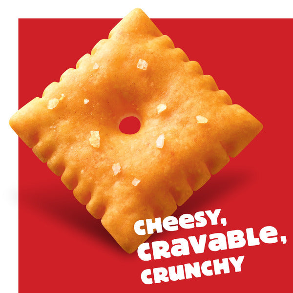 Cheez-It Reduced Fat Original Cheese Crackers, Baked Snack Crackers, Family Size, 19 oz