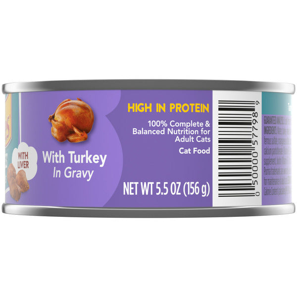 Purina Friskies Gravy Wet Cat Food, Tasty Treasures With Turkey & Liver