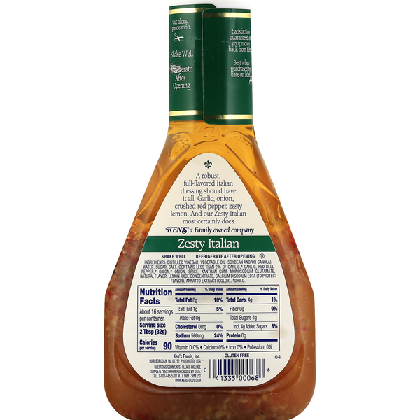 Ken's Steak House Dressing & Marinade, Zesty Italian