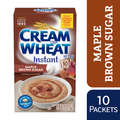 Cream of Wheat Maple Brown Sugar Instant Hot Cereal, Kosher, 10-1.23 OZ Packets
