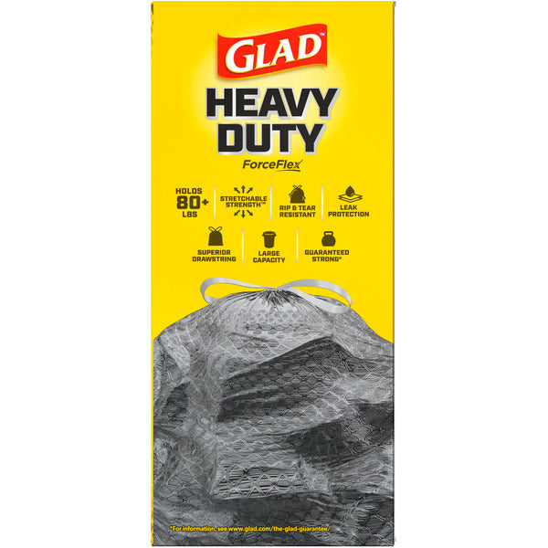 Glad ForceFlex Heavy Duty Large Trash Bags with Clorox, Mountain Air Scent, 30 Gallon