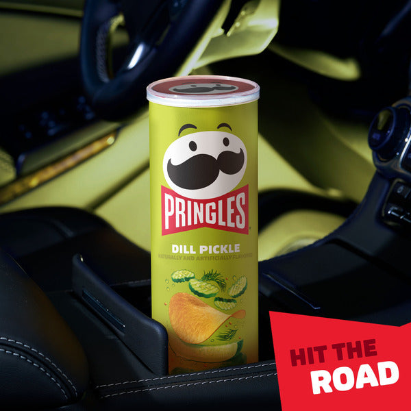 Pringles Dill Pickle Potato Crisps Chips, Lunch Snacks, 5.5 oz
