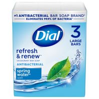 Dial Antibacterial Bar Soap, Refresh & Renew, Spri...
️