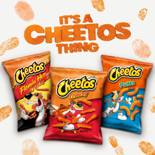 Cheetos Puffs Cheese Flavored Snacks Flamin' Hot Flavored