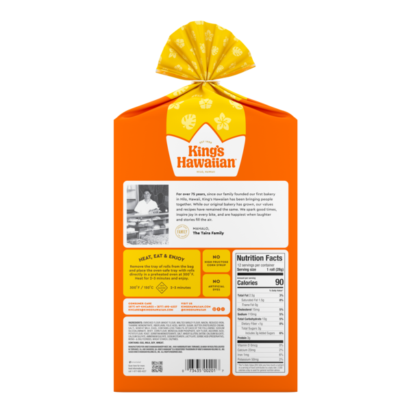 King's Hawaiian Savory Butter Rolls