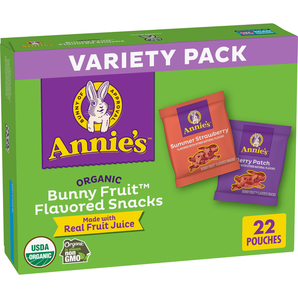 Annie's Organic Bunny Fruit Snacks Variety Pack