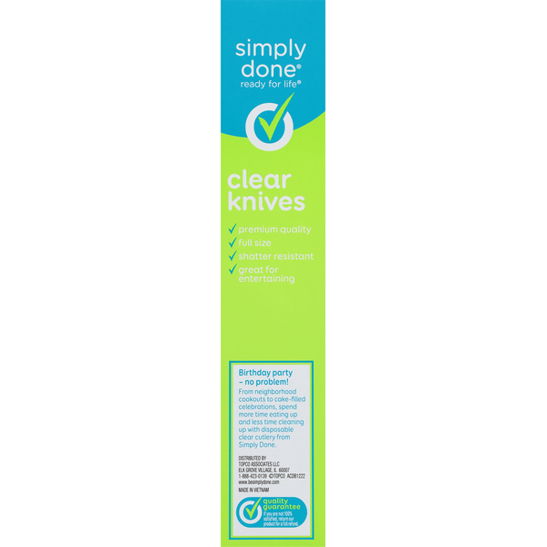 Simply Done Knives, Clear