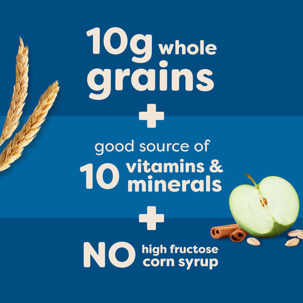 Kellogg’s Nutri-Grain Nutri-Grain Apple Cinnamon Breakfast Bars, Made With 10g Whole Grains