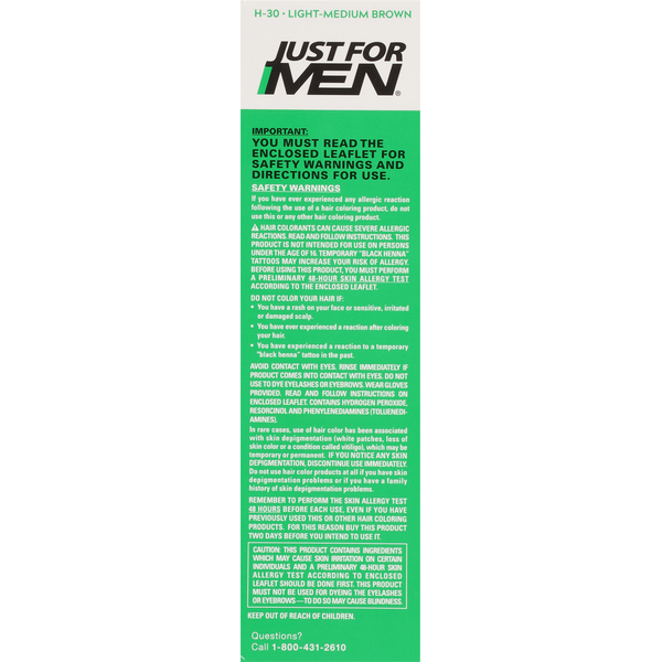Just For Men Light-Medium Brown Shampoo-In Color