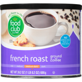 Food Club Coffee, Ground, Medium-Dark, French Roast