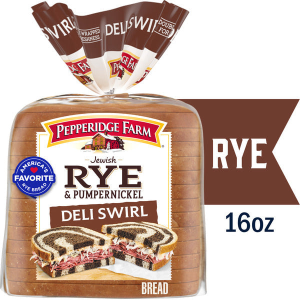 Pepperidge Farm Jewish Rye & Pumpernickel Deli Swirl Bread