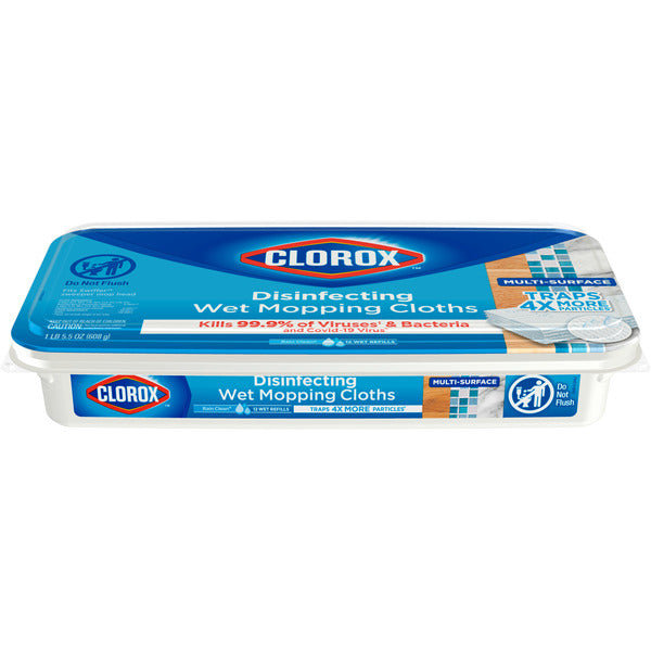 Clorox Disinfecting Wet Mopping Cloths, Rain Clean