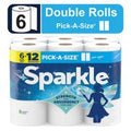 SPARKLE PICK-A-SIZE PAPER TOWELS, 6 DOUBLE ROLLS️
