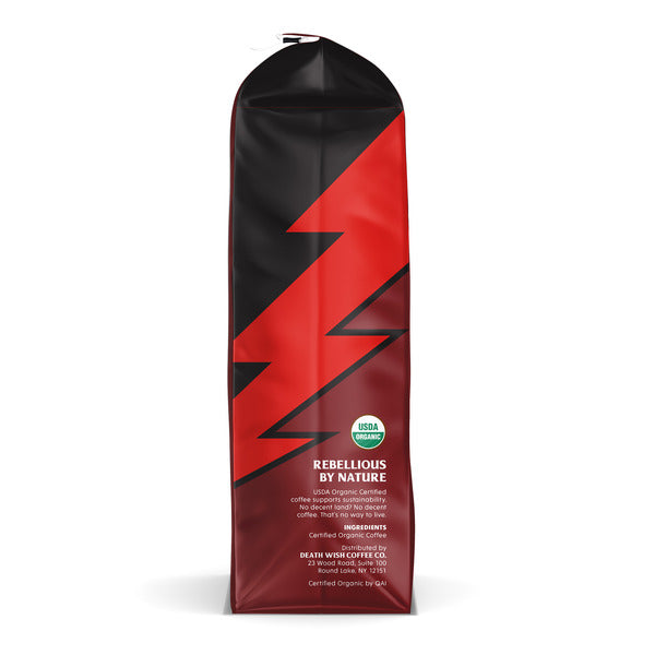 Death Wish Coffee Dark Roast, Organic and Fair Trade, Whole Bean Coffee