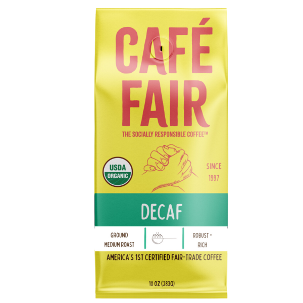 Café Fair Organic Decaf Original, Ground Coffee, Fair Trade