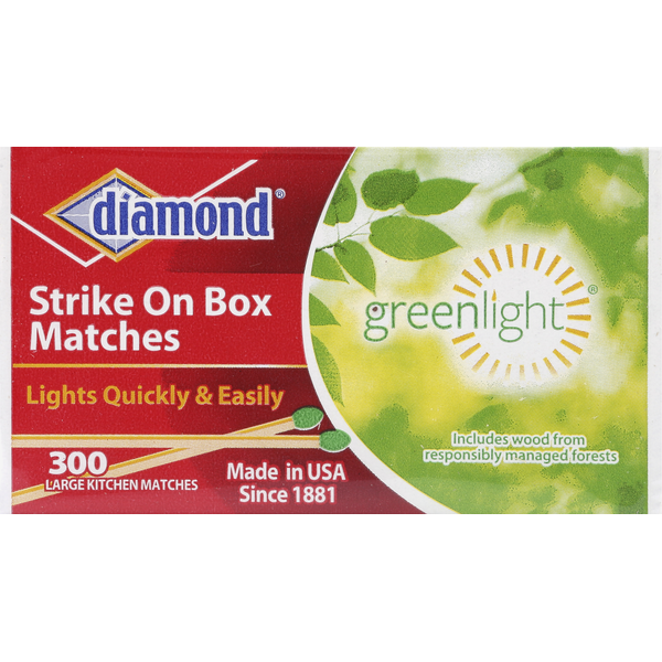 Diamond Matches, Strike On Box, Kitchen, Large
