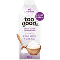 Too Good & Co. Sweet Cream Coffee Creamer, Flavored Creamer Made with Real Milk and Cream, Tastes Great in Iced Coffee and Cold Brew, 25.4 fl oz