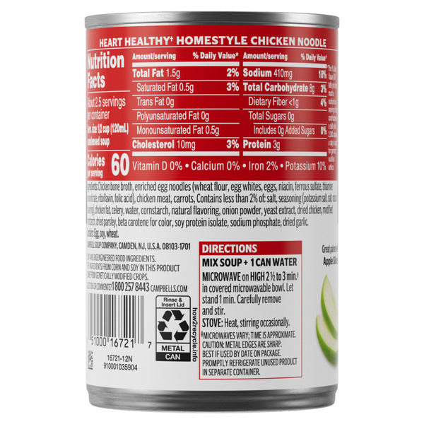 Campbell's Heart Healthy Homestyle Chicken Noodle Soup