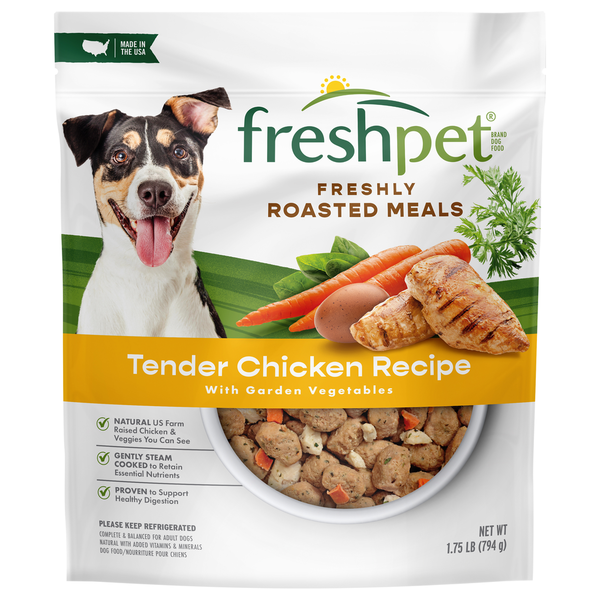 Freshpet Fresh Dog Food, Freshly Roasted Meals, Tender Chicken Recipe