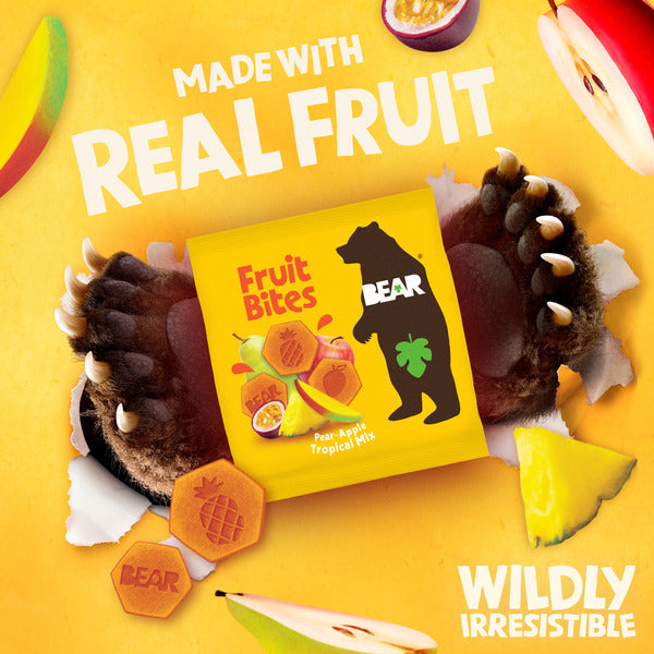 BEAR Snacks Fruit Bites, Tropical