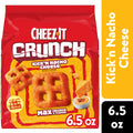Cheez-It Crunch Kick'n Nacho Cheese Cheesy Baked Snacks, Lunch Snacks, 6.5 oz