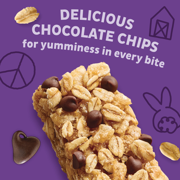 Annie's Organic Chocolate Chip Chewy Granola Bars Lunch Box Snacks