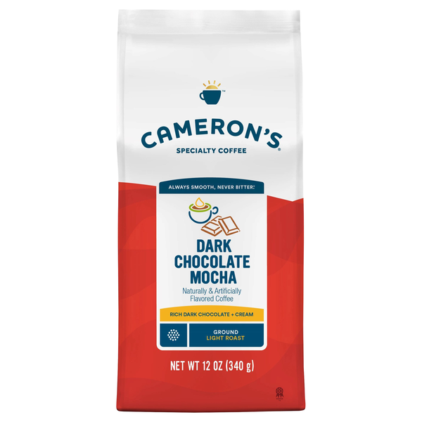 Cameron's Coffee Bag, Flavored, Dark Chocolate Mocha Light Roast Ground Coffee