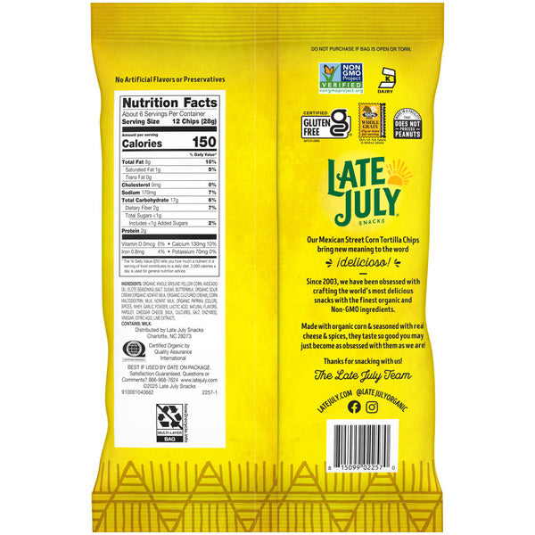 LATE JULY Snacks  Mexican Street Corn Chips