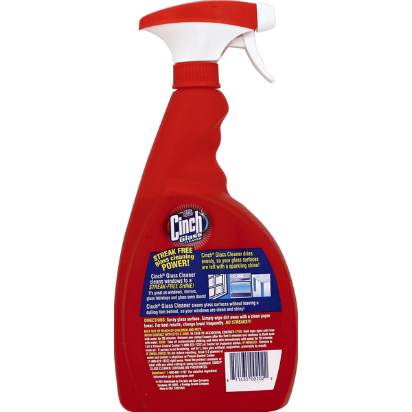 Cinch Glass Cleaner, Streak Free