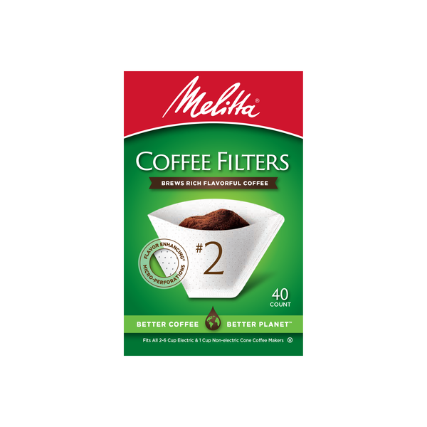 Melitta #2 Cone Filter Paper White